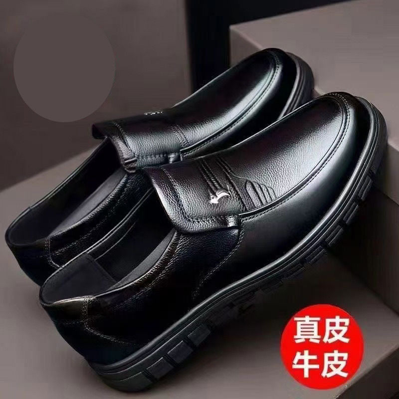 Men's Genuine Cowhide Loafers Soft Sole Casual Business Shoes