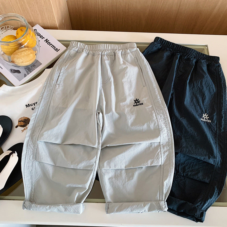 Kids Korean Style Nylon Anti-Mosquito Casual Long Pants