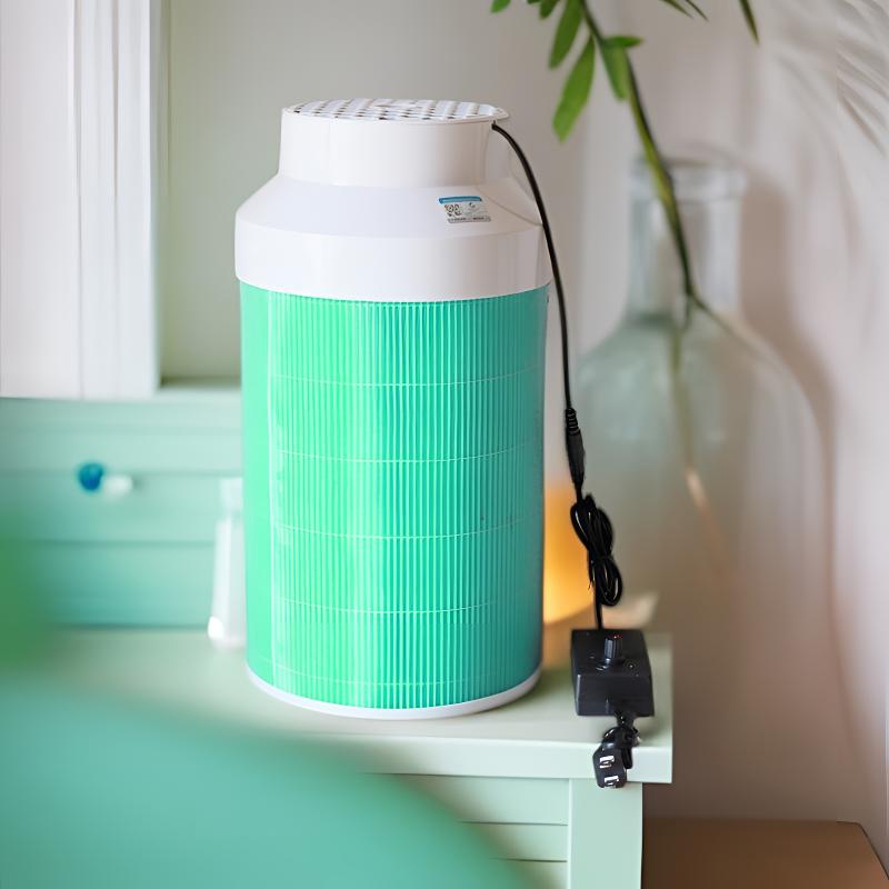 Blue single DIY Household Air Purifier Filter for Haze and Pet Hair Removal