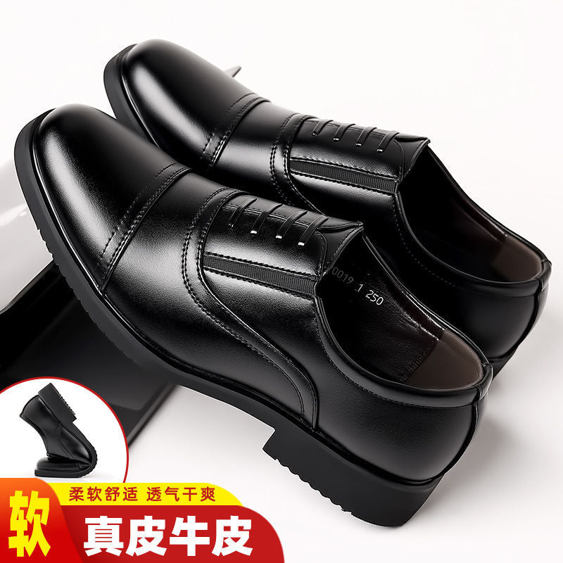 Men's Genuine Cowhide Casual Business Shoes Soft Sole Loafers
