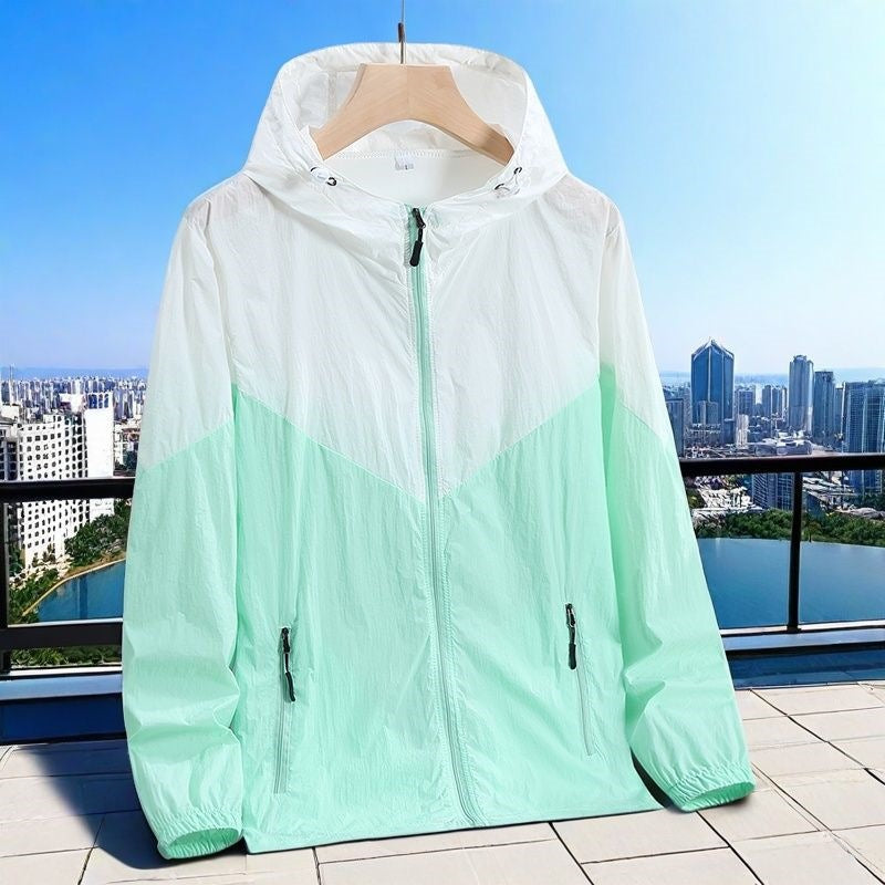 006 sun protection clothing purple Unisex Ice Silk UV Protection Sun Jacket Lightweight Skin Coat