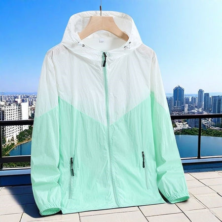 006 sun protection clothing purple Unisex Ice Silk UV Protection Sun Jacket Lightweight Skin Coat