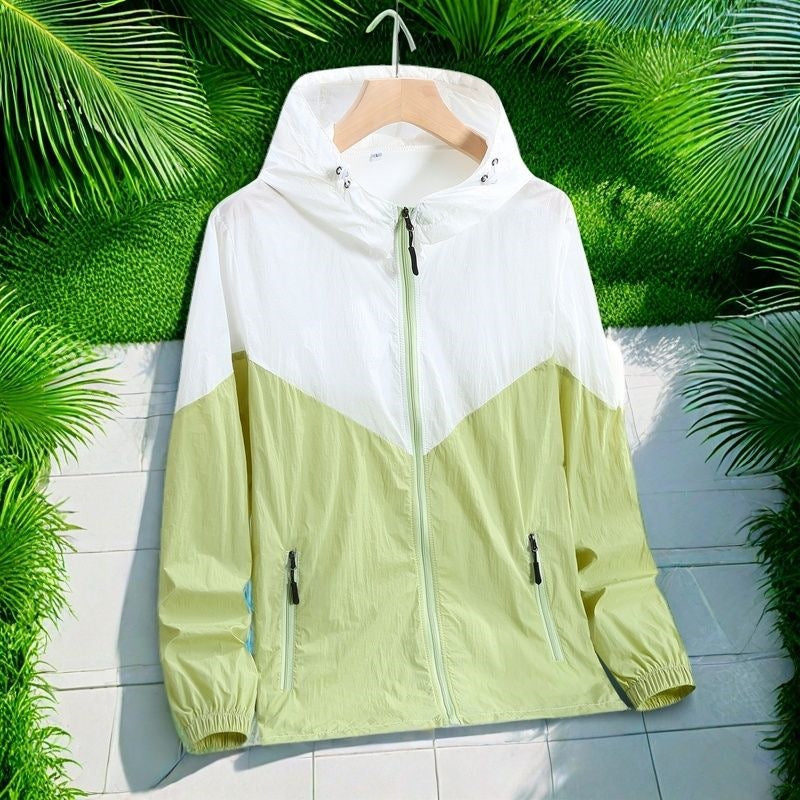 Unisex Ice Silk UV Protection Sun Jacket Lightweight Skin Coat