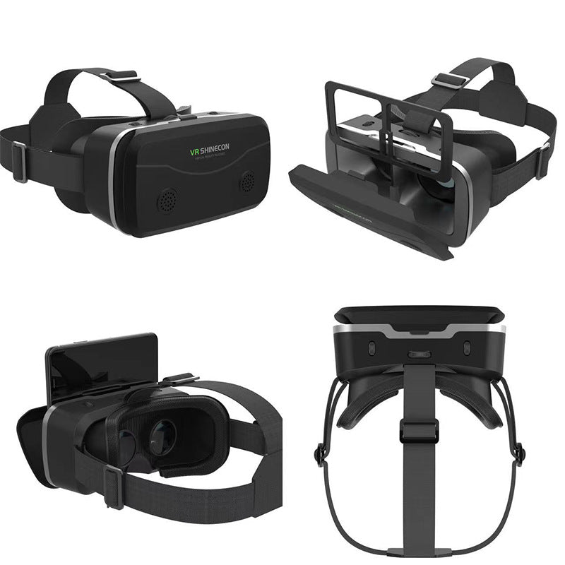 Mobile VR Headset 3D Virtual Reality Glasses for Movies and Gaming in Black