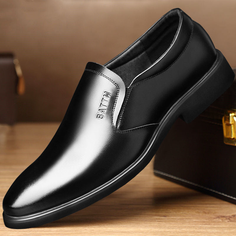 Men's Genuine Cowhide Casual Business Shoes Soft Sole Loafers