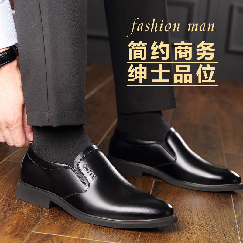 Men's Genuine Cowhide Casual Business Shoes Soft Sole Loafers