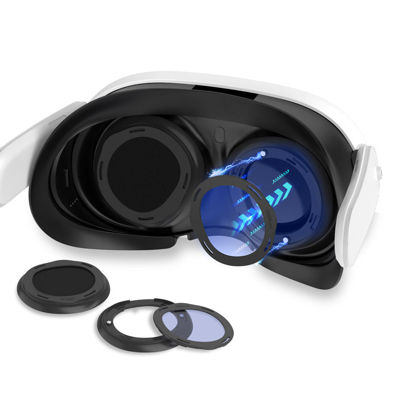 Meta Quest 3 Magnetic Anti-Blue Light Protective Lens Cover Anti-Fog in Blue