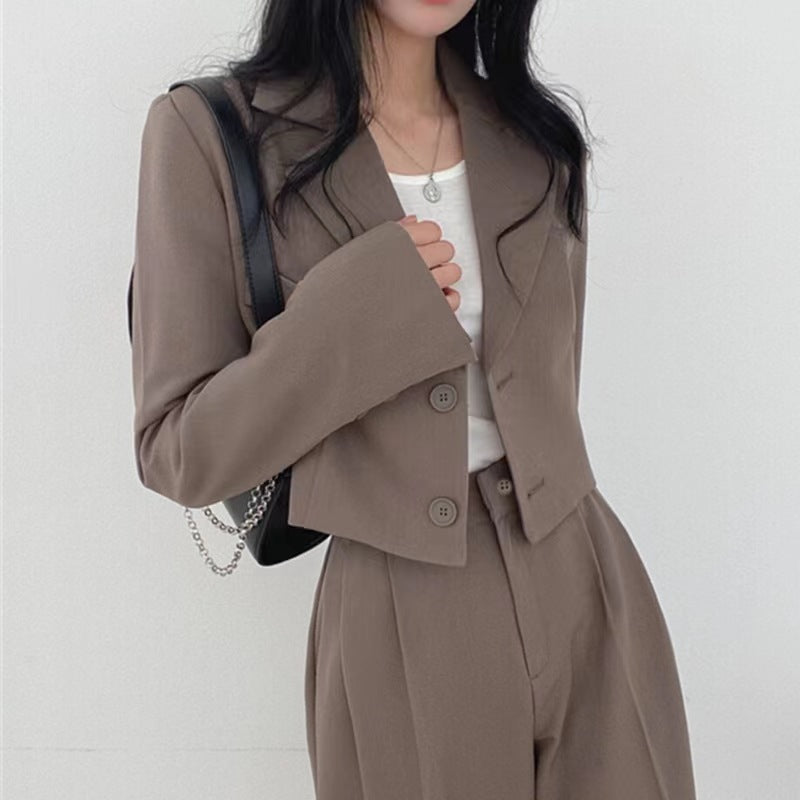 Women's British Style Short Blazer Korean Versatile