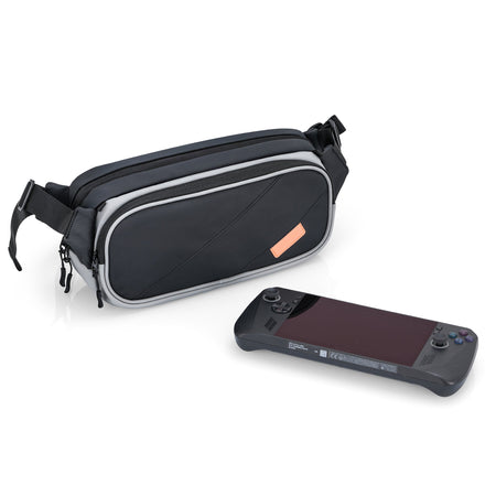 Switch & Steam Deck Travel Storage Crossbody Carry Bag in Black