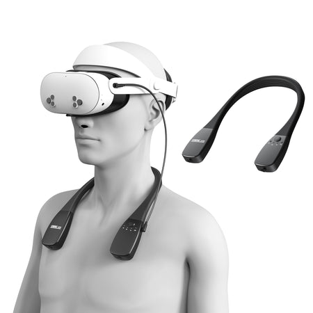 VR Neck-Mounted Power Bank for Meta Quest 3/3S/2/Pro Charging in Black