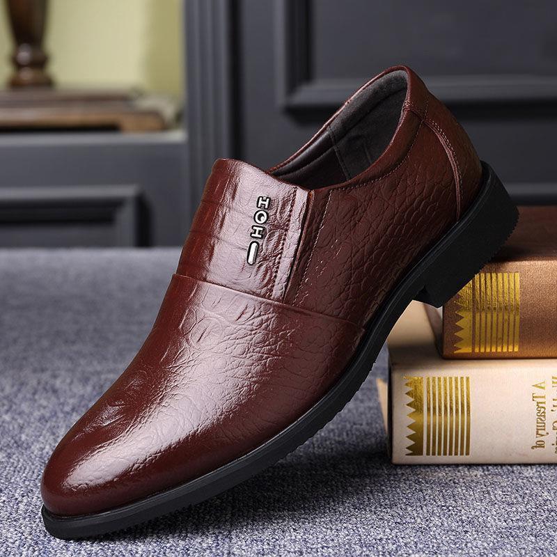 Men's Pointed Toe Tassel Loafers Casual Slip-On Dress Shoes