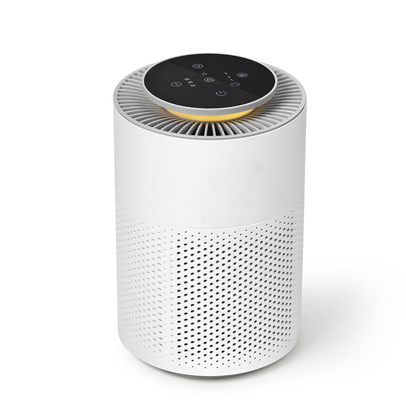 White Smart Desktop Air Purifier for Formaldehyde and Smoke Removal