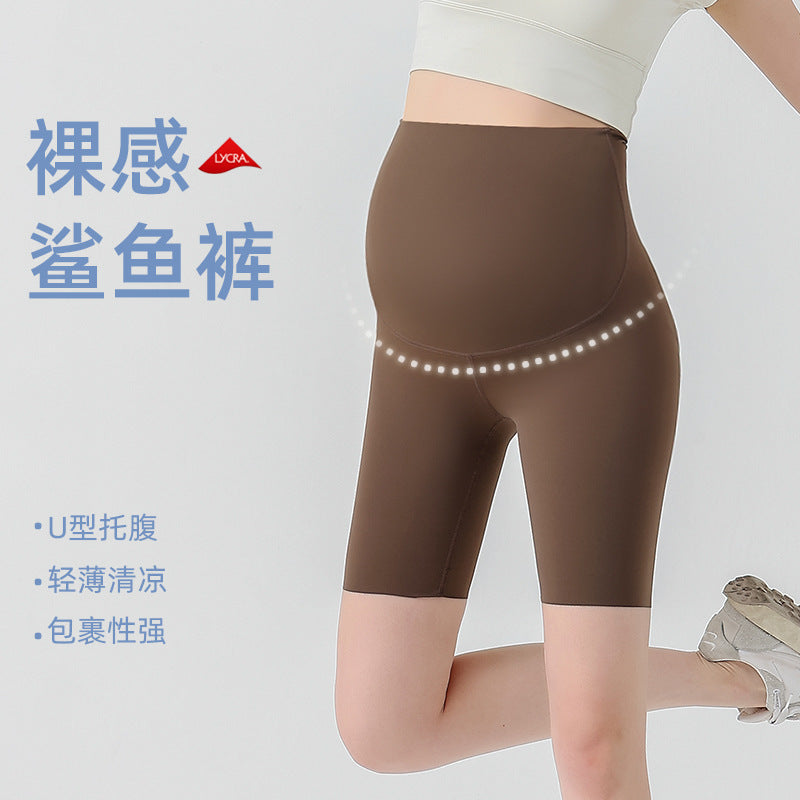 Women's Maternity Shark Skin Seamless Yoga Leggings