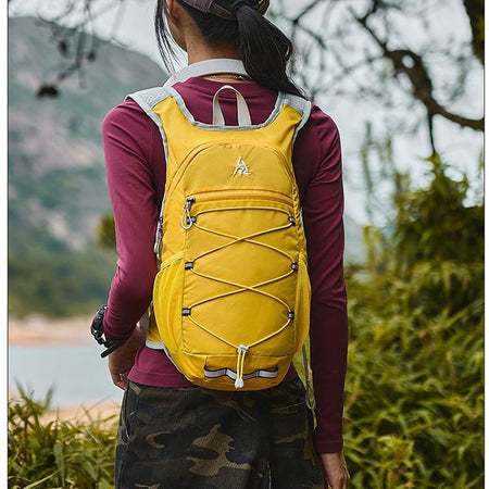 Grey Unisex Lightweight Hiking Backpack Outdoor Camping Travel Bag