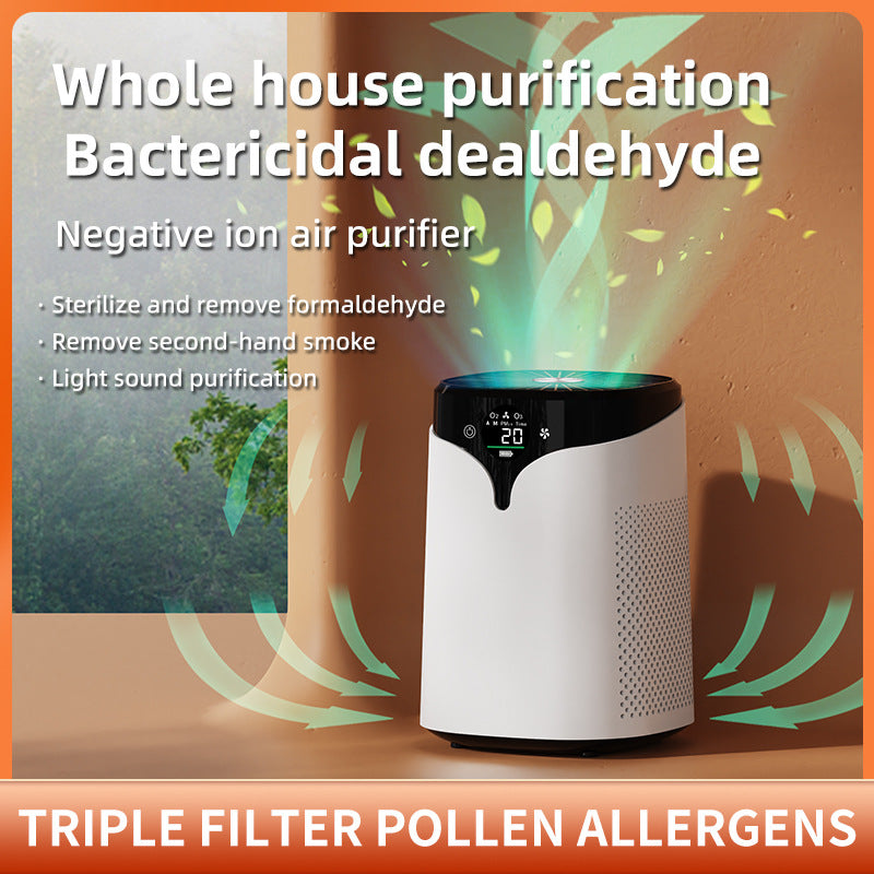 Desktop Negative Ion Ozone Air Purifier for Home Use