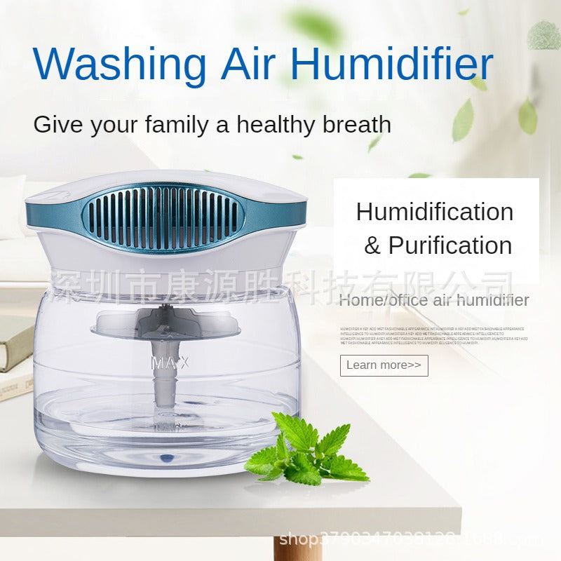 Green Air Purifier Humidifier Diffuser Fog-Free for Home and Office