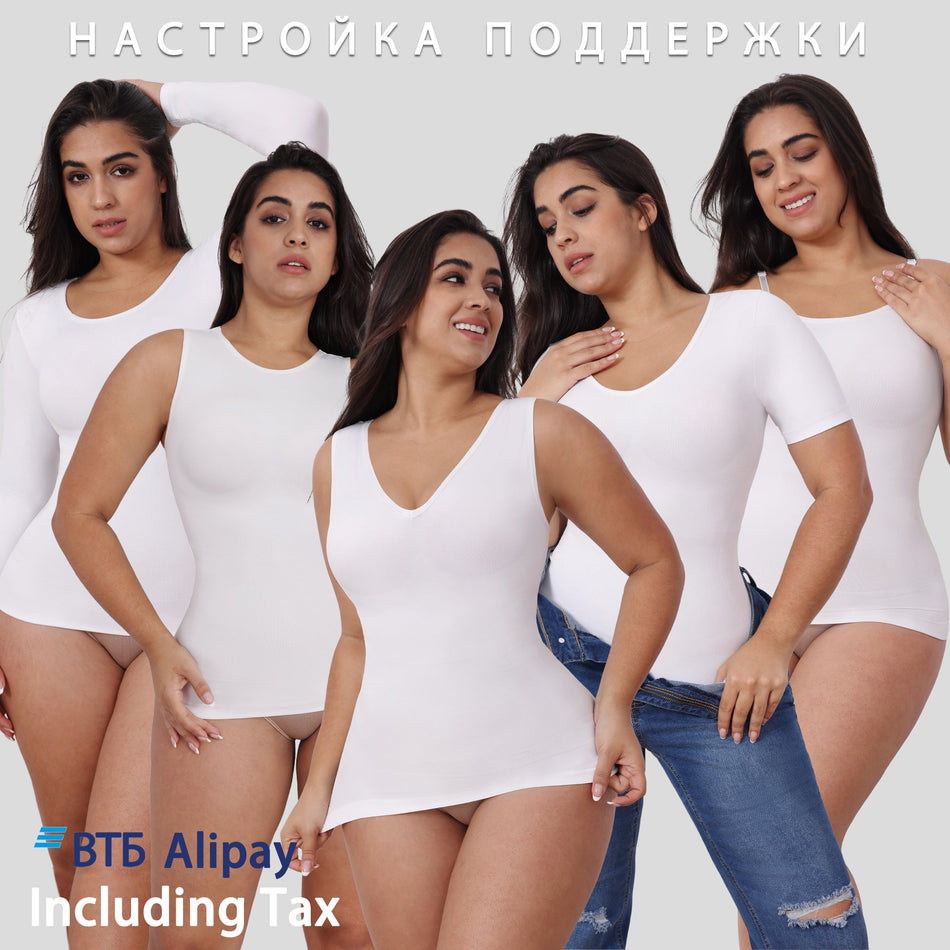 Women's Seamless Shapewear Bodysuit Sculpting Tops