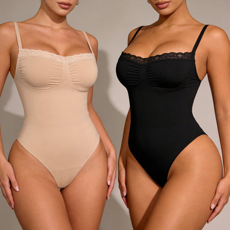 color Women's Lace Shaping Bodysuit Waist Control Hip Lift Corset
