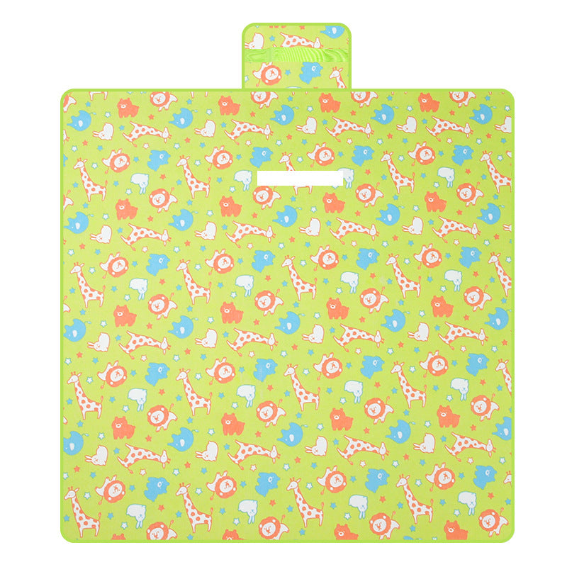Yellow and Custom Oxford Cloth Picnic Mat with Waterproof Outdoor Design