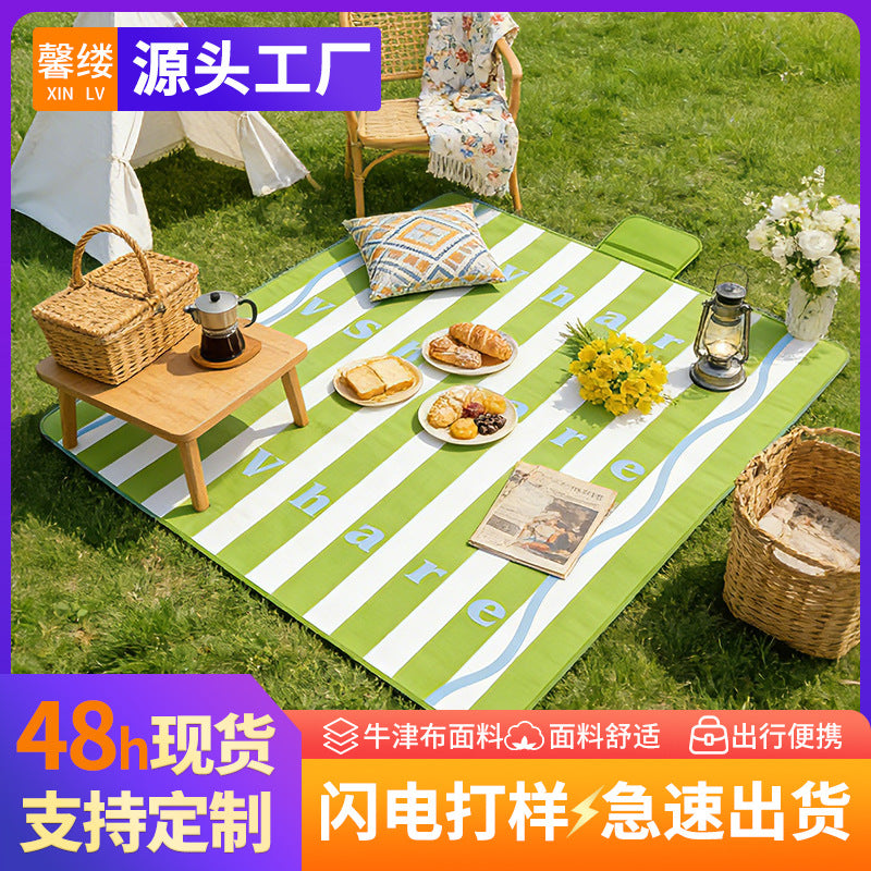 Bordeaux Oxford Cloth Waterproof Camping Picnic Mat Portable Outdoor Blanket