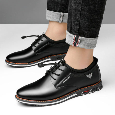Black Men's Breathable Casual Sneakers Lightweight Sports Shoes Large Size