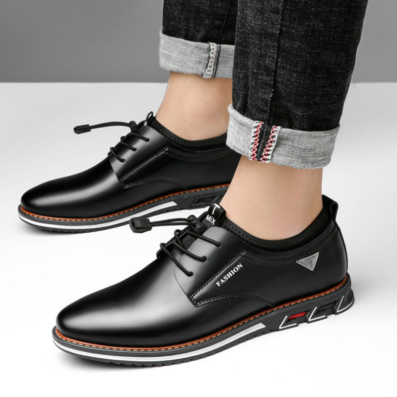 Black Men's Breathable Casual Sneakers Lightweight Sports Shoes Large Size