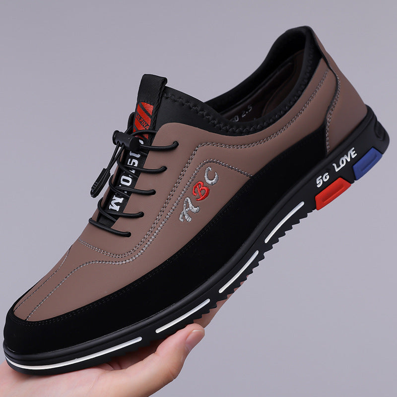 Men's Korean Style Leather Business Casual Shoes Breathable