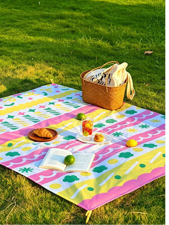 INS Style Waterproof Folding Picnic Mat for Camping and Beach