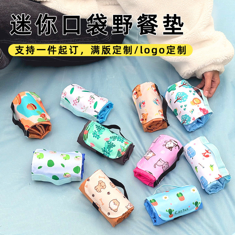 Portable Pocket Picnic Mat Waterproof Sandproof Beach Blanket