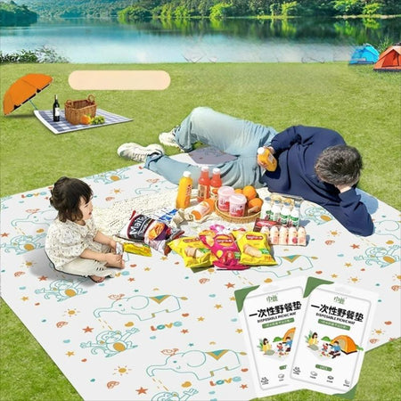200*230cm Portable Disposable Waterproof Picnic Mat for Beach and Camping