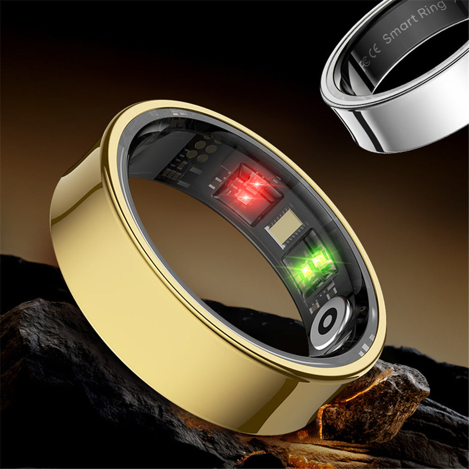 Smart Health Tracking Ring with Charging Case & Sports Modes