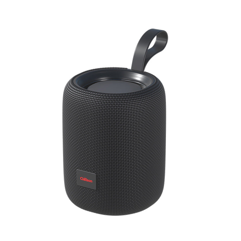 Waterproof Outdoor Bluetooth Speaker with TWS Subwoofer and Atmosphere Light in Black