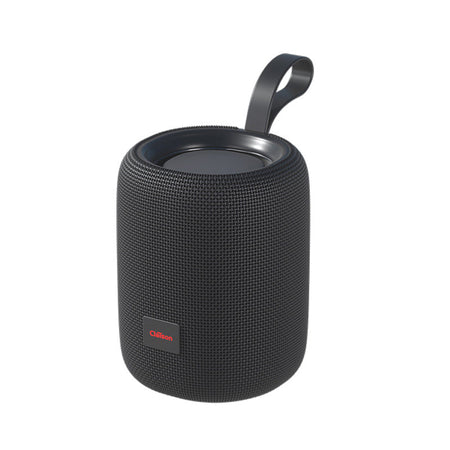 Waterproof Outdoor Bluetooth Speaker with TWS Subwoofer and Atmosphere Light in Black