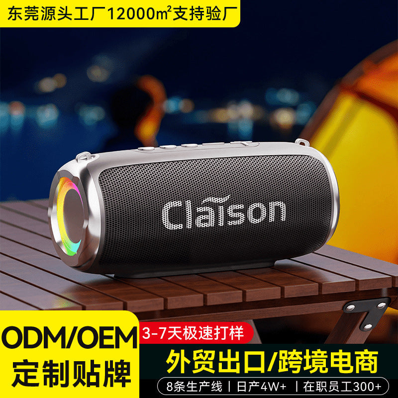 Portable Strap-On Bluetooth Speaker with Subwoofer for Outdoor