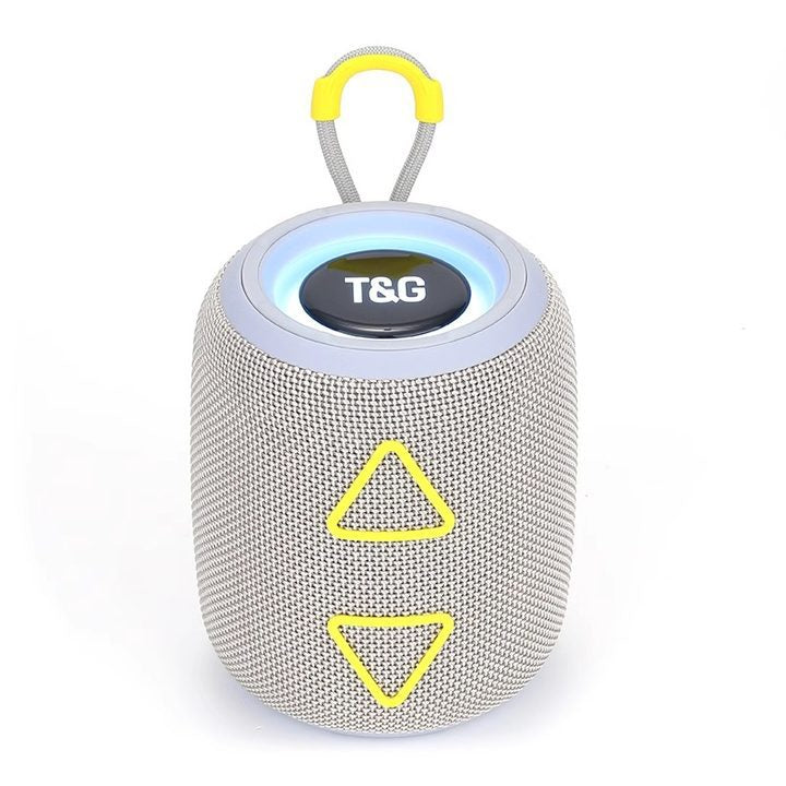 Portable Wireless Bluetooth Speaker with Subwoofer and USB Playback in Gray