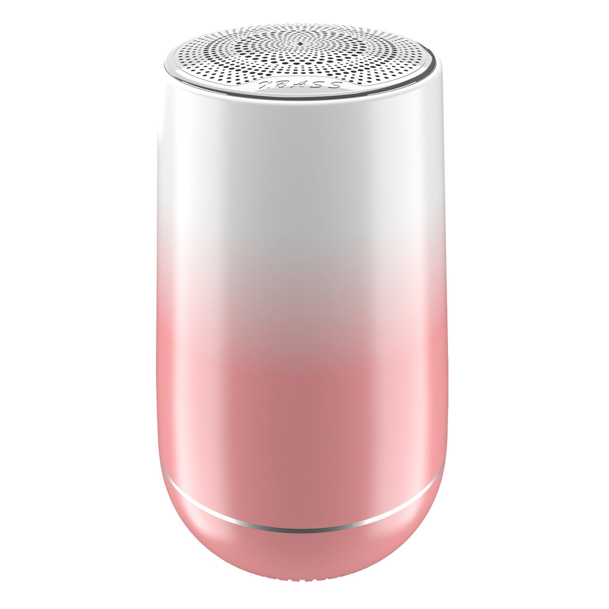Portable Wireless Bluetooth Speaker with Subwoofer and RGB Light in Red