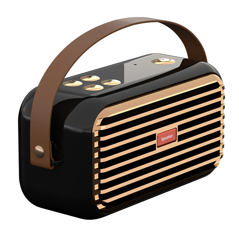 X7 Retro Portable Bluetooth Speaker with Radio and Card Support