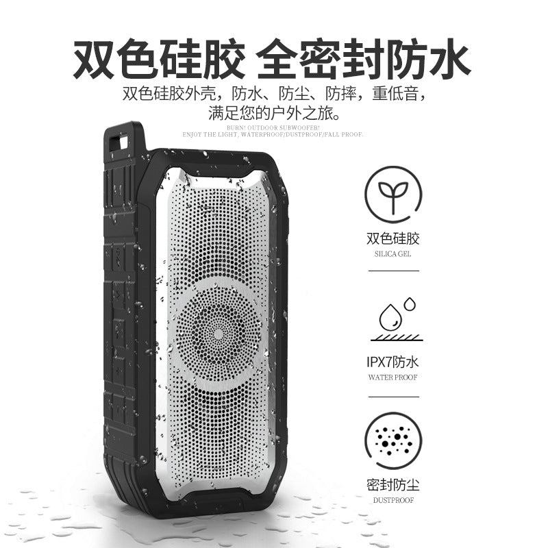 X3 IPX67 Waterproof Wireless Bluetooth Speaker with Subwoofer