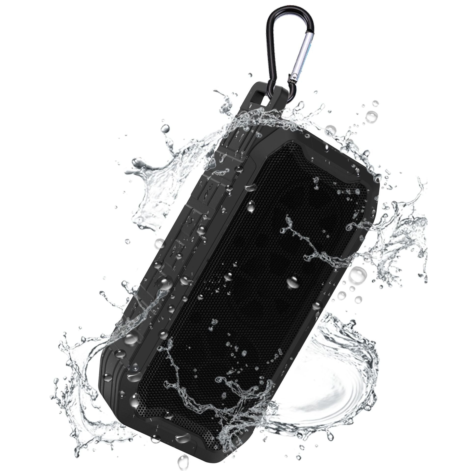X2 IPX67 Waterproof Wireless Bluetooth Speaker with Subwoofer in Black