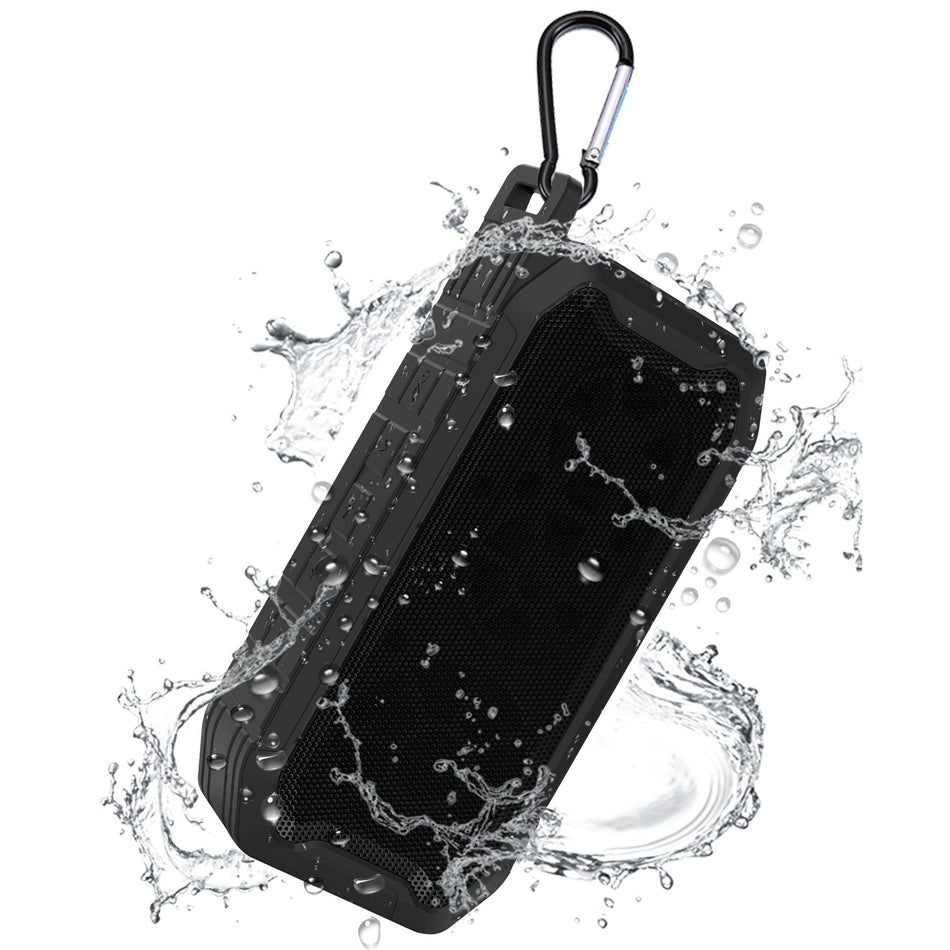 X2 IPX67 Waterproof Wireless Bluetooth Speaker with Subwoofer in Black
