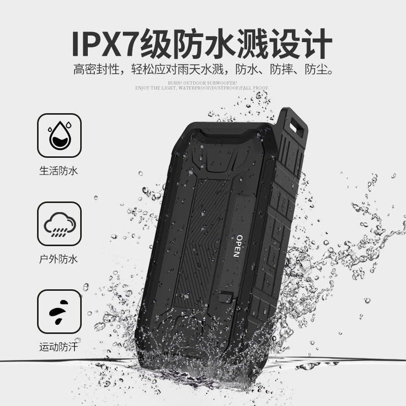X2 IPX67 Waterproof Wireless Bluetooth Speaker with Subwoofer