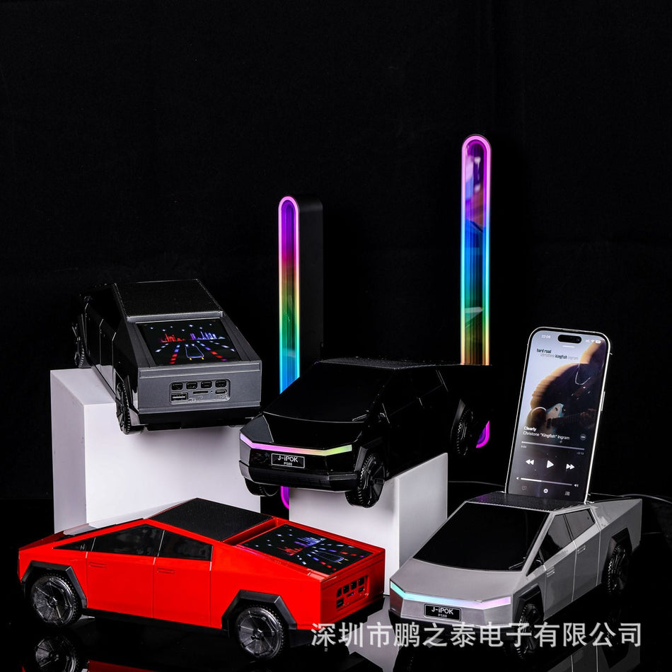P588 Solar Powered Car Bluetooth Speaker Mini Model Audio