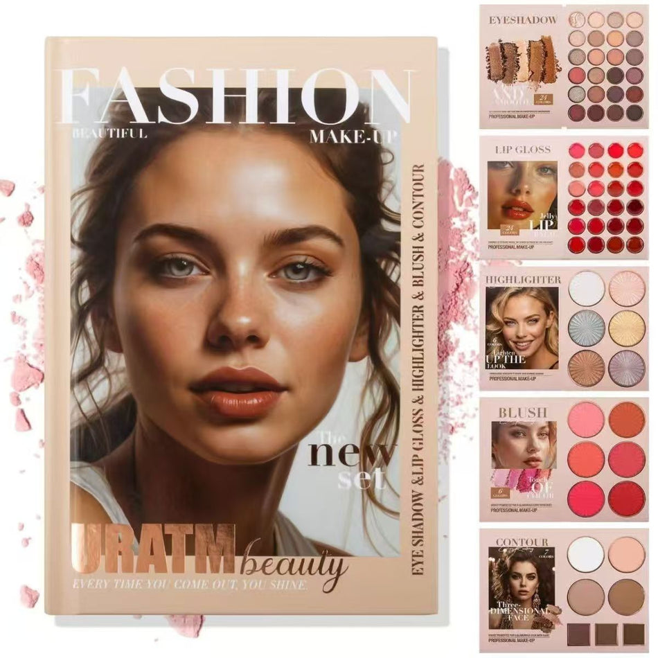 68-Color Eyeshadow Palette Matte Shimmer High Gloss Makeup Set