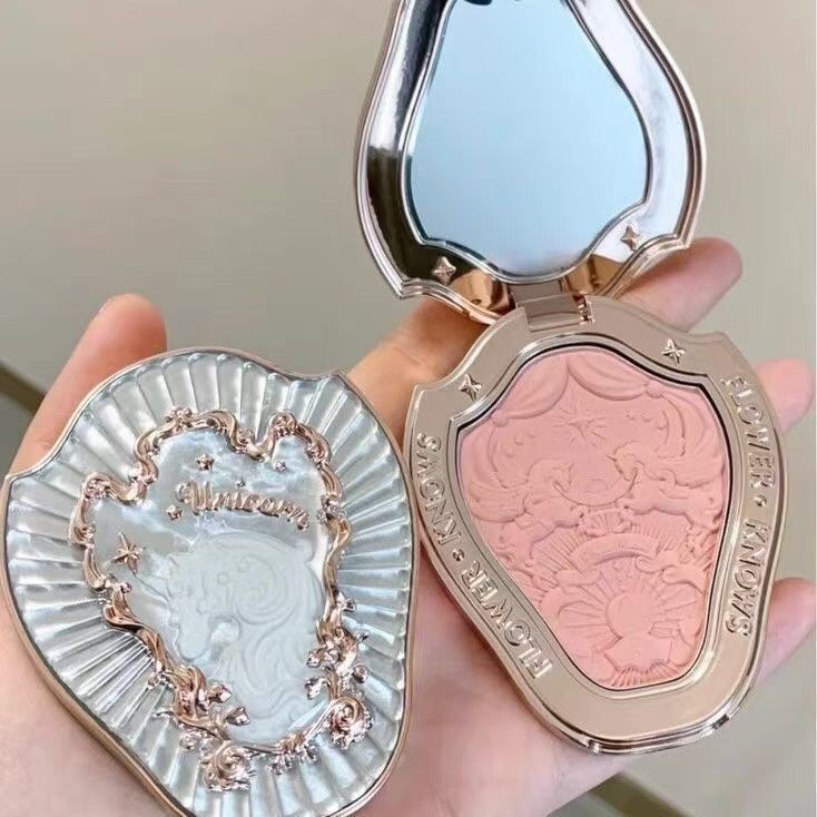 Embossed Cream Blush Pearl Matte Finish Soft Natural Glow