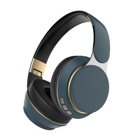 Wireless Head-Mounted Bluetooth Stereo Sports Headset with Subwoofer in Black