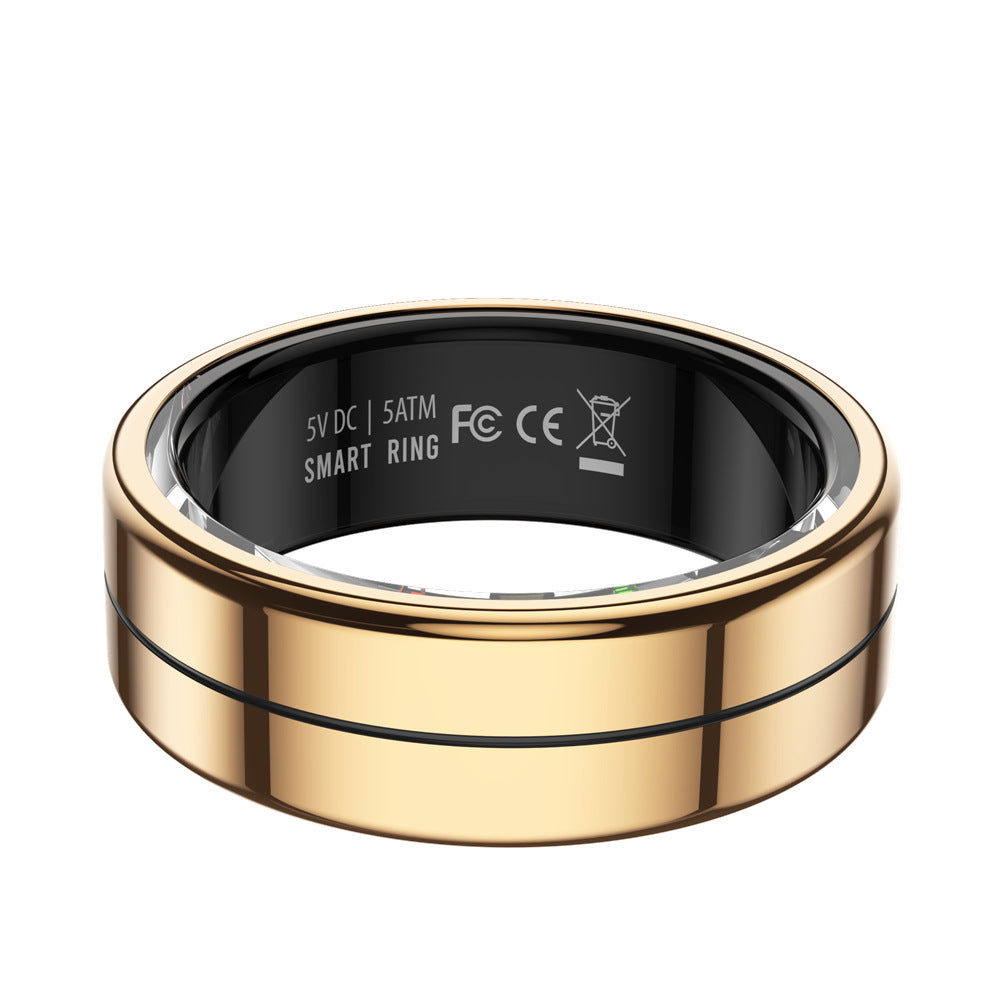 R04 Smart Health Tracking Ring with Sleep & Fitness Monitor in Black