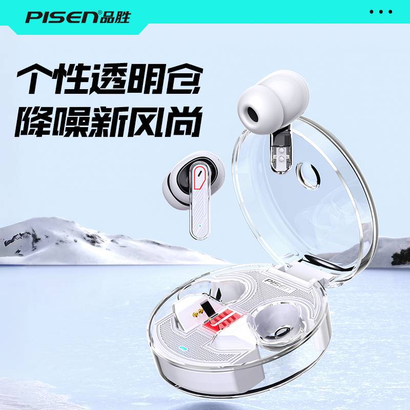 Pisen TW11 Wireless Bluetooth Earbuds with Noise Reduction