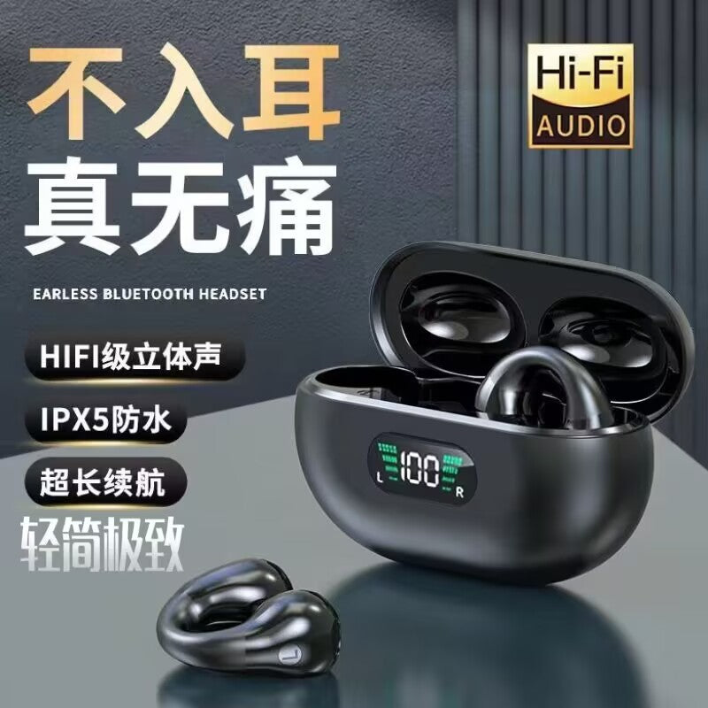X22 Clip-On Wireless Bluetooth Headphones with Noise Reduction