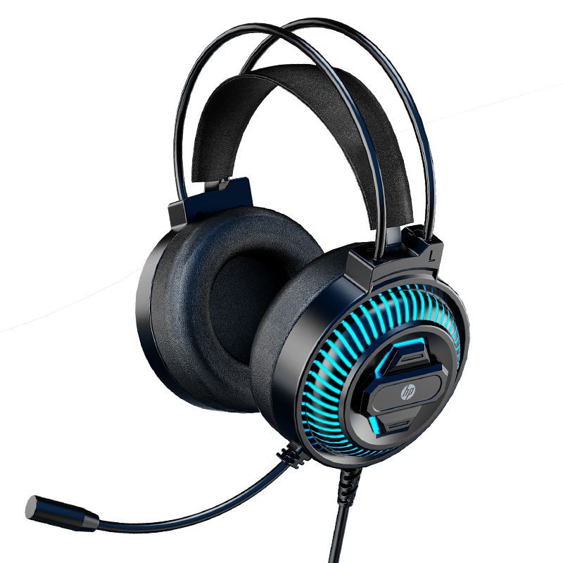 HP 8001U Wired USB 7.1 Gaming Headset with Microphone in Black