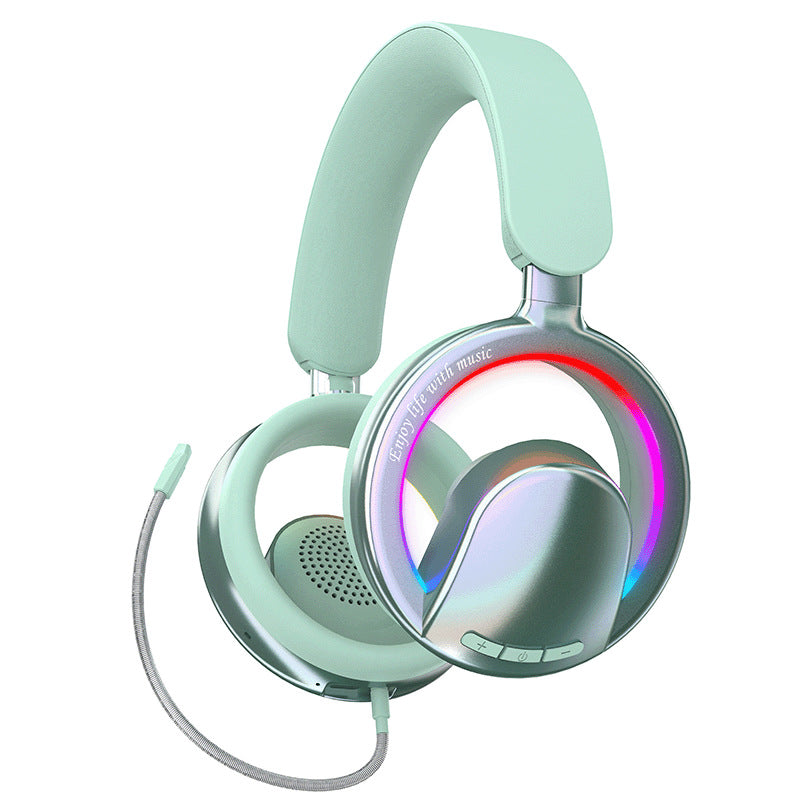 2026 Open-Ear Bluetooth Gaming Headset with Low Latency Sound Card in Pink